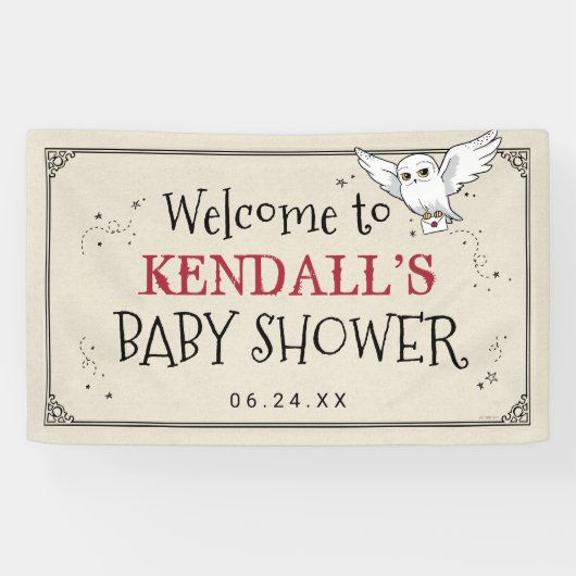 Harry Potter | Hedwig Babyparty Banner (Horizontal)