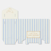 Harry Potter Hedwig Blau Gestreift Baby Shower Geschenkschachtel (Ungefaltet)