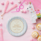 Harry Potter Hedwig Blau Gestreift Baby Shower Pappteller (Party)