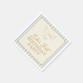 Harry Potter Hedwig Blue Magical Birthday Serviette (Ecke)