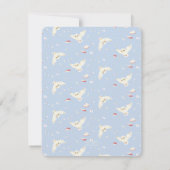 Harry Potter Hedwig Blue Stripe Birthday Dankeskarte (Rückseite)