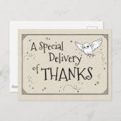 Harry Potter | Hedwig - Danke Postkarte (Vorne/Hinten)