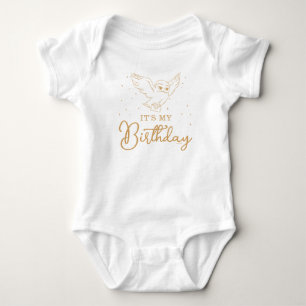 Harry Potter Hedwig Gold Magischer Geburtstag Baby Strampler