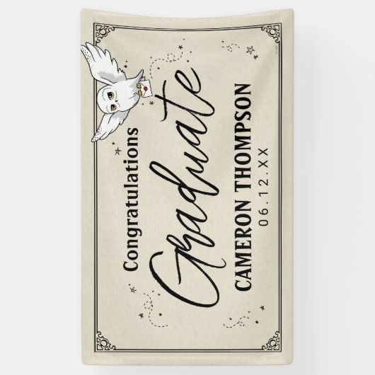 Harry Potter | Hedwig Graduation Banner (Vertikal)