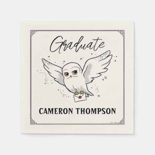 Harry Potter | Hedwig Graduation Serviette (Vorderseite)