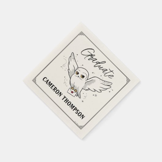 Harry Potter | Hedwig Graduation Serviette (Ecke)