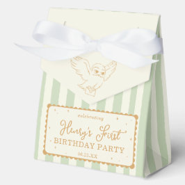 Harry Potter Hedwig Green Stripe Baby Shower Geschenkschachtel