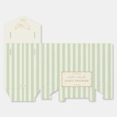 Harry Potter Hedwig Grün Gestreift Baby Shower Geschenkschachtel (Ungefaltet)
