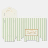 Harry Potter Hedwig Grün Gestreift Baby Shower Geschenkschachtel (Ungefaltet)
