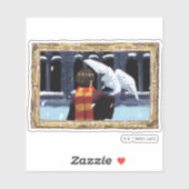 HARRY POTTER™ & Hedwig im Schnee Aufkleber (Blatt)