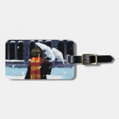 HARRY POTTER™ & Hedwig im Schnee Gepäckanhänger (Vorderseite horizontal)