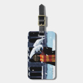 HARRY POTTER™ & Hedwig im Schnee Gepäckanhänger (Vorderseite vertikal)