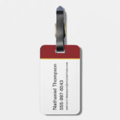 HARRY POTTER™ & Hedwig im Schnee Gepäckanhänger (Rückseite vertikal)