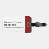 HARRY POTTER™ & Hedwig im Schnee Gepäckanhänger (Rückseite horizontal)