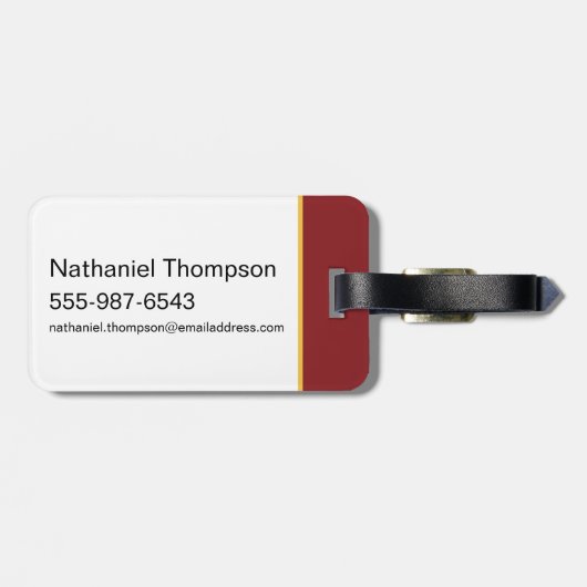 HARRY POTTER™ & Hedwig im Schnee Gepäckanhänger (Rückseite horizontal)