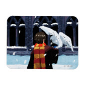 HARRY POTTER™ & Hedwig im Schnee Magnet (Horizontal)