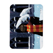 HARRY POTTER™ & Hedwig im Schnee Magnet (Vertikal)