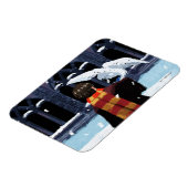 HARRY POTTER™ & Hedwig im Schnee Magnet (Linke Seite)