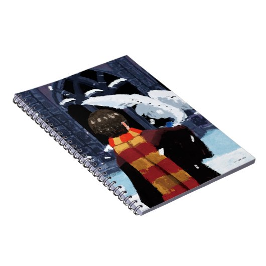 HARRY POTTER™ & Hedwig im Schnee Notizblock (Rechte Seite)