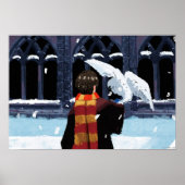 HARRY POTTER™ & Hedwig im Schnee Poster (Vorne)