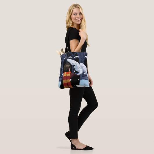 HARRY POTTER™ & Hedwig im Schnee Tasche (Am Model)