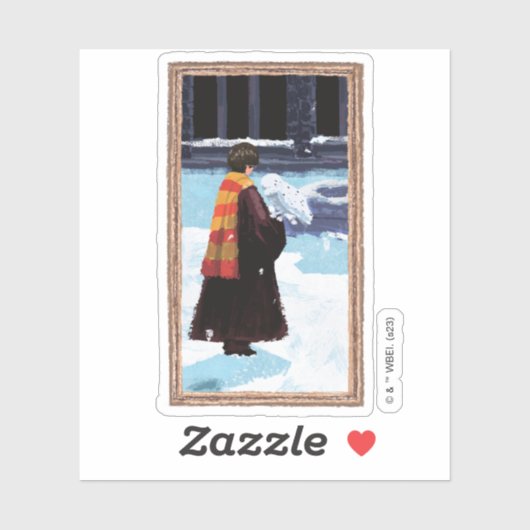 HARRY POTTER™ & Hedwig in HOGWARTS™ Hof Aufkleber (Blatt)