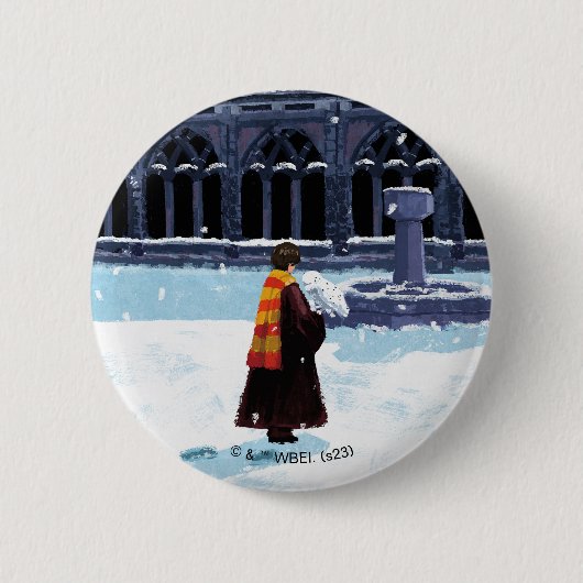 HARRY POTTER™ & Hedwig in HOGWARTS™ Hof Button (Vorderseite)