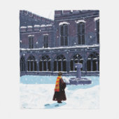 HARRY POTTER™ & Hedwig in HOGWARTS™ Hof Fleecedecke (Vorderseite)