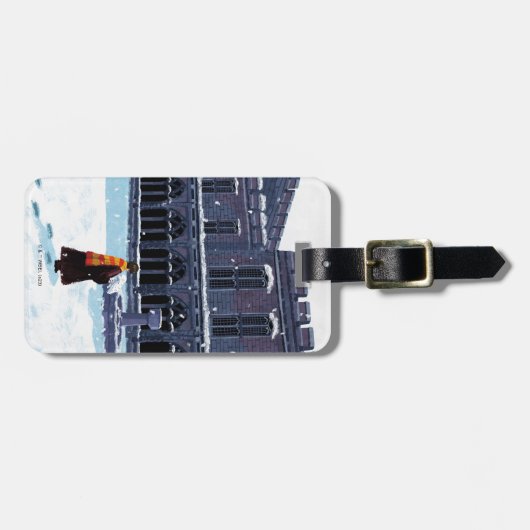 HARRY POTTER™ & Hedwig in HOGWARTS™ Hof Gepäckanhänger (Vorderseite horizontal)