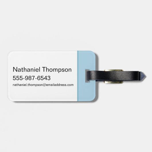 HARRY POTTER™ & Hedwig in HOGWARTS™ Hof Gepäckanhänger (Rückseite horizontal)