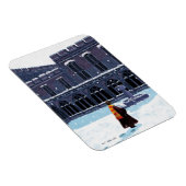 HARRY POTTER™ & Hedwig in HOGWARTS™ Hof Magnet (Rechte Seite)