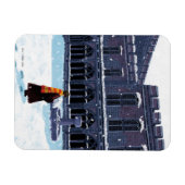 HARRY POTTER™ & Hedwig in HOGWARTS™ Hof Magnet (Horizontal)