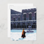 HARRY POTTER™ & Hedwig in HOGWARTS™ Hof Postkarte (Vorne/Hinten)