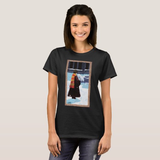 HARRY POTTER™ & Hedwig in HOGWARTS™ Hof T-Shirt (Vorne ganz)