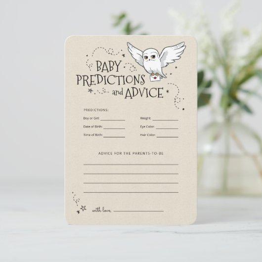 Harry Potter - Hedwig | Kindervorhersagen und Rats Einladung (Stehend Vorderseite)