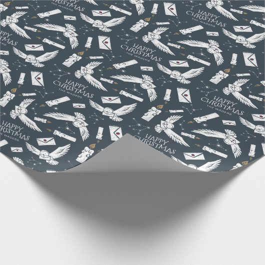 HARRY POTTER™ Hedwig Letters Pattern - Benutzerdef Geschenkpapier (Ecke)