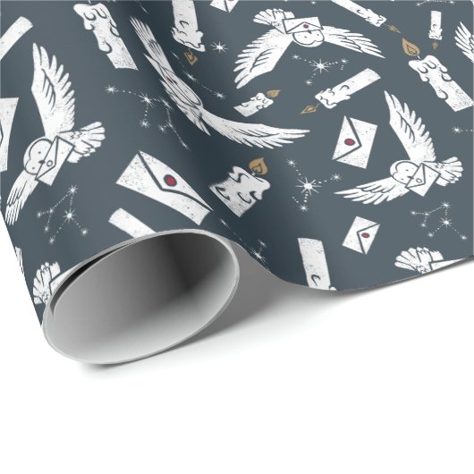HARRY POTTER™ Hedwig Lieferantenmuster Geschenkpapier (Rolleneckpunkt)