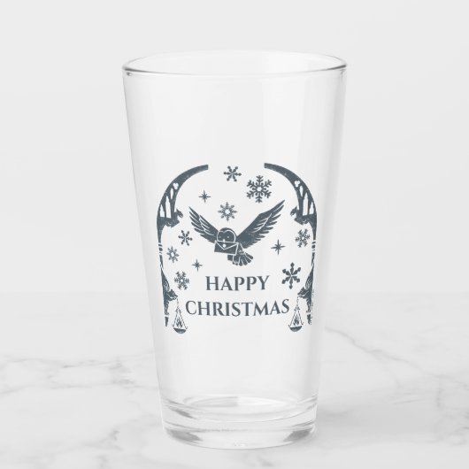 HARRY POTTER™ Hedwig liefert Urlaubsbrief Glas (Vorderseite)