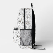 Harry Potter | Hedwig-Muster - Babyparty Bedruckter Rucksack (Rechts)