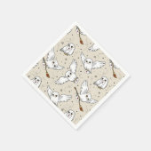 Harry Potter | Hedwig-Muster - Babyparty Serviette (Ecke)