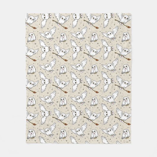 Harry Potter | Hedwig Pattern - Baby Shower Fleecedecke (Vorderseite)