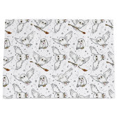 Harry Potter | Hedwig Pattern - Babydusche Große Geschenktüte (Vorderseite)