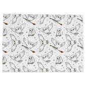 Harry Potter | Hedwig Pattern - Babydusche Große Geschenktüte (Rückseite)