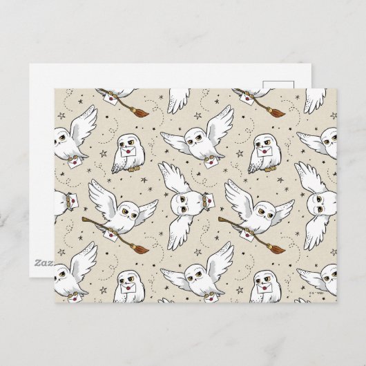 Harry Potter | Hedwig Pattern Postkarte (Vorne/Hinten)
