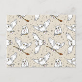 Harry Potter | Hedwig Pattern Postkarte (Vorderseite)