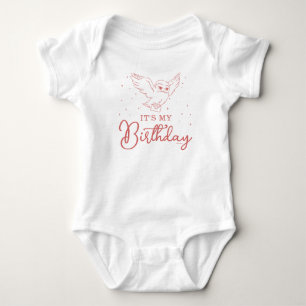 Harry Potter Hedwig Rosa Magischer Geburtstag Baby Strampler