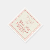 Harry Potter Hedwig Rosa Magischer Geburtstag Serviette (Ecke)