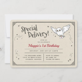 Harry Potter Hedwig Special Delivery Birthday Einladung