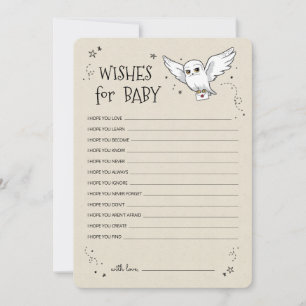 Harry Potter - Hedwig Wünsche fürs Baby Einladung