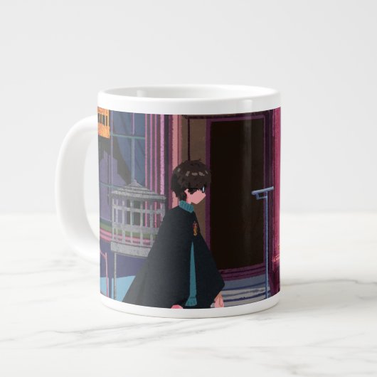 HARRY POTTER™ & Hermione bei Eeylops Owl Emporium Jumbo-Tasse (Vorderseite Links)